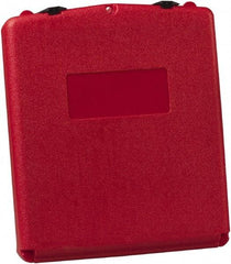 Justrite - 1 Piece Red Document Holders-Certificate/Document - 15-3/4" High x 13.3" Wide - Apex Tool & Supply