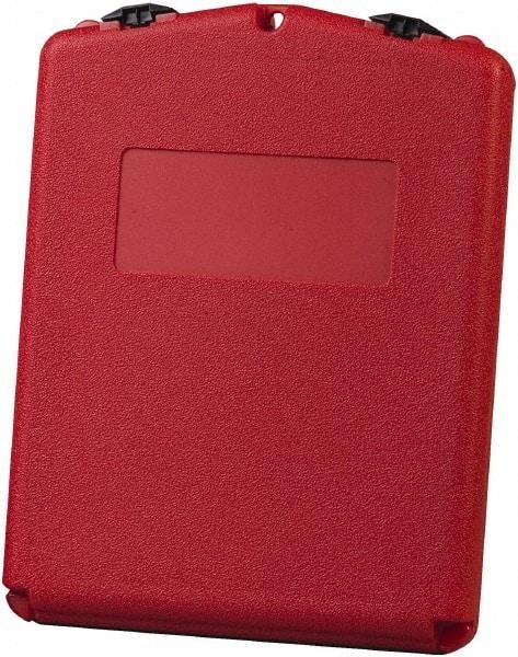 Justrite - 1 Piece Red Document Holders-Certificate/Document - 14-1/2" High x 11" Wide - Apex Tool & Supply