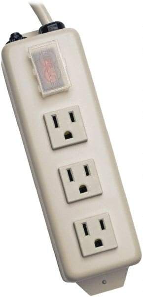 Tripp-Lite - 3 Outlets, 120 VAC15 Amps, 6' Cord, Power Outlet Strip - Keyhole, Tab Mount, 5-15 NEMA Configuration, 8.7" Strip - Apex Tool & Supply