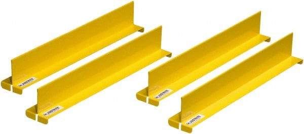 Justrite - 2 Inch Wide x 2 Inch High, Metal Cabinet Drum Cabinet Shelf Dividers - 14 Inch Deep, Compatible with PRO SAFE 30 to 45 Gallon Cabinets - Apex Tool & Supply