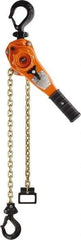 CM - 3,300 Lb Lifting Capacity, 15' Lift Height, Lever Hoist - Made from Chain, 64 Lb Avg Pull to Lift Rated Load, 1 Chain - Apex Tool & Supply