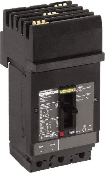 Square D - 30 Amp, 600 VAC, 3 Pole, Plug In Molded Case Circuit Breaker - Thermal Magnetic Trip, Multiple Breaking Capacity Ratings, 14-3/0 AWG - Apex Tool & Supply