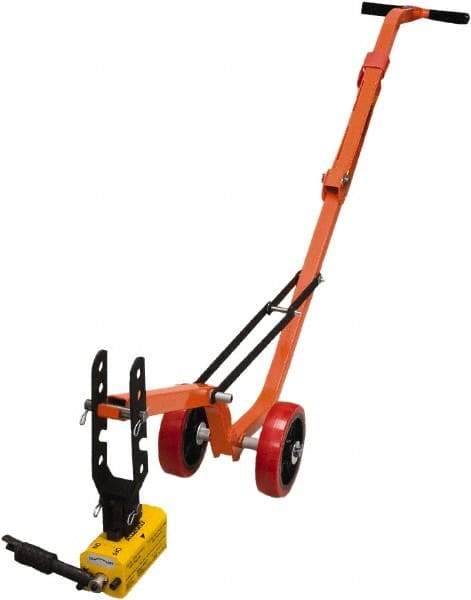 Allegro - Manhole Equipment & Accessories Type: Magnetic Manhole Lid Lifter w/Steel Dolly and Magnet (Lift Weight: 660lb Flat; 330lb Round) - Apex Tool & Supply