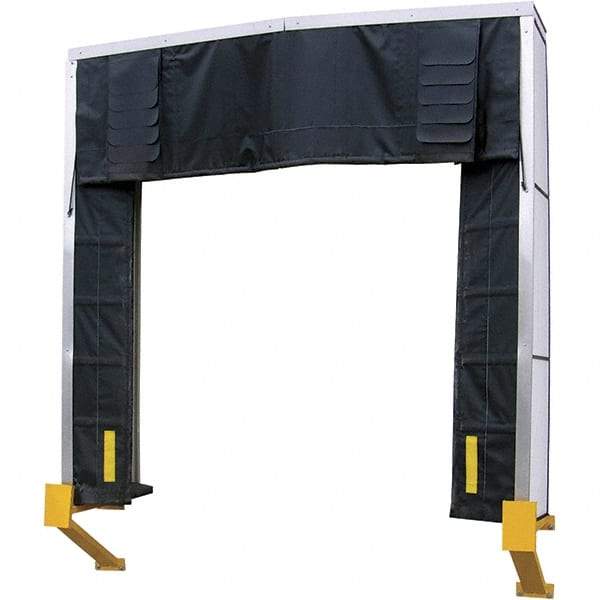 Vestil - 10' Door Width x 10' Door Height Nylon Dock Shelter - Black - Apex Tool & Supply