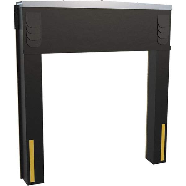 Vestil - 8' Door Width x 10' Door Height Polyester Dock Seal & Shelter Combination - Black - Apex Tool & Supply