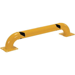 Vestil - 48" Long x 9" High, Steel Rack Guard - Low Profile, 4-1/2" Pipe - Apex Tool & Supply