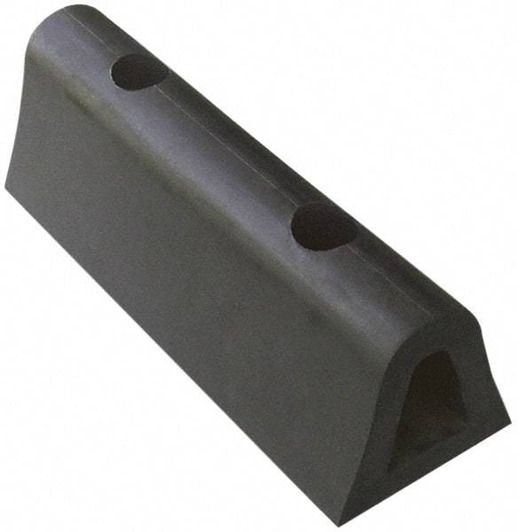 Vestil - 12 Inch Long x 4-1/2 Inch Wide x 4 Inch High Extruded Half-Oval Fender Bumper - 12 Inch Long x 4-1/2 Inch Wide x 4 Inch High Extruded Half-Oval Fender Bumper - Apex Tool & Supply