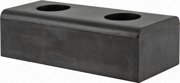 Vestil - 10 Inch Long x 4-1/2 Inch Wide x 3 Inch Projection Molded Rubber Bumper - 10 Inch Long x 4-1/2 Inch Wide x 3 Inch Projection Molded Rubber Bumper - Apex Tool & Supply