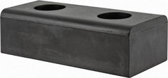 Vestil - 10 Inch Long x 4-1/2 Inch Wide x 3 Inch Projection Molded Rubber Bumper - 10 Inch Long x 4-1/2 Inch Wide x 3 Inch Projection Molded Rubber Bumper - Apex Tool & Supply