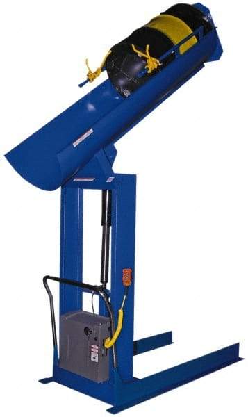 Vestil - 750 Lb Load Capacity, Drum Dumper - 84" High - Apex Tool & Supply