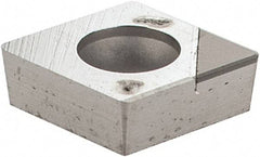 Iscar - CCMT2-1 T Grade IB55 CBN Turning Insert - Uncoated, 80° Diamond, 1/4" Inscr Circle, 3/32" Thick, 1/64" Corner Radius - Apex Tool & Supply