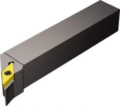 Sandvik Coromant - SVHB, Right Hand Cut, -17.50° Lead Angle, 1" Shank Height x 1" Shank Width, Neutral Rake Indexable Turning Toolholder - 5" OAL, VBMT 16 04 08 Insert Compatibility, Series CoroTurn 107 - Apex Tool & Supply
