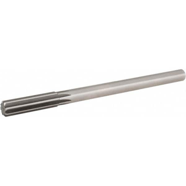 Hertel - 0.825" High Speed Steel 8 Flute Chucking Reamer - Apex Tool & Supply