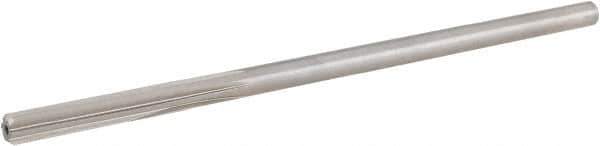 Hertel - #5 Cobalt 6 Flute Chucking Reamer - Straight Flute, Straight Shank, 1-1/4" Flute Length, 5" OAL - Apex Tool & Supply