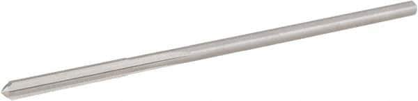 Hertel - 1/8" Cobalt Chucking Reamer - Straight Flute, 0.119" Straight Shank, 7/8" Flute Length, 3-1/2" OAL - Apex Tool & Supply