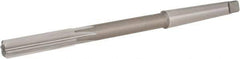 Hertel - 13/32" High Speed Steel 6 Flute Chucking Reamer - Straight Flute, Morse Taper Shank, 1-3/4" Flute Length, 7" OAL - Apex Tool & Supply
