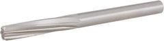 Hertel - Letter U High Speed Steel 6 Flute Chucking Reamer - Spiral Flute, 0.368" Straight Shank, 1-3/4" Flute Length, 5" OAL - Apex Tool & Supply