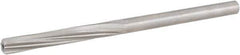 Hertel - 7/32" High Speed Steel 6 Flute Chucking Reamer - Spiral Flute, Straight Shank, 1-1/4" Flute Length, 3-3/4" OAL - Apex Tool & Supply