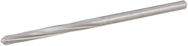 Hertel - #31 High Speed Steel 4 Flute Chucking Reamer - Spiral Flute, Straight Shank, 7/8" Flute Length, 2-3/4" OAL - Apex Tool & Supply