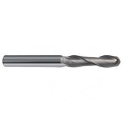 10mm Dia. - 100mm OAL - 30 Helix Bright CBD Ball Nose EM - 2 FL - Apex Tool & Supply