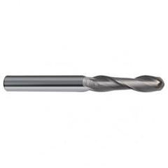 10mm Dia. - 100mm OAL - 30 Helix Bright CBD Ball Nose EM - 2 FL - Apex Tool & Supply