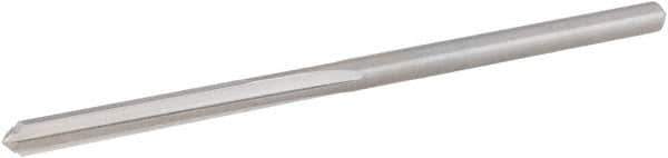 Hertel - #37 High Speed Steel 4 Flute Chucking Reamer - Straight Flute, Straight Shank, 7/8" Flute Length, 2-1/2" OAL - Apex Tool & Supply