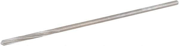 Hertel - 1/16" Cobalt 4 Flute Chucking Reamer - Spiral Flute, 0.0585" Straight Shank, 1/2" Flute Length, 2-1/2" OAL - Apex Tool & Supply