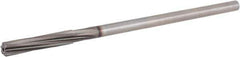 Hertel - Letter E High Speed Steel 6 Flute Chucking Reamer - Spiral Flute, 0.2405" Straight Shank, 1-1/2" Flute Length, 6" OAL - Apex Tool & Supply