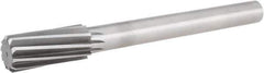 Hertel - 1-5/16" High Speed Steel 10 Flute Chucking Reamer - Spiral Flute, 1" Straight Shank, 3" Flute Length, 11-1/2" OAL - Apex Tool & Supply