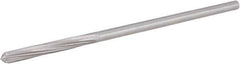 Hertel - 7/32" High Speed Steel 6 Flute Chucking Reamer - Spiral Flute, 0.2075" Straight Shank, 1-1/4" Flute Length, 5" OAL - Apex Tool & Supply