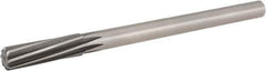 Hertel - 23/32" High Speed Steel 8 Flute Chucking Reamer - Spiral Flute, 9/16" Straight Shank, 2-1/4" Flute Length, 9" OAL - Apex Tool & Supply