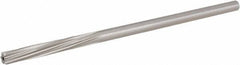 Hertel - 3/16" High Speed Steel 6 Flute Chucking Reamer - Spiral Flute, 0.1805" Straight Shank, 1-1/8" Flute Length, 4-1/2" OAL - Apex Tool & Supply