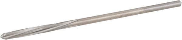 Hertel - 7/64" High Speed Steel 4 Flute Chucking Reamer - Spiral Flute, 0.103" Straight Shank, 7/8" Flute Length, 3-1/2" OAL - Apex Tool & Supply