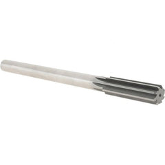 Hertel - 0.755" High Speed Steel 8 Flute Chucking Reamer - Apex Tool & Supply