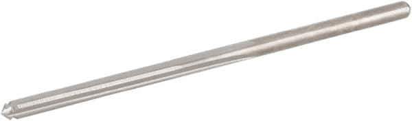 Hertel - #54 High Speed Steel 4 Flute Chucking Reamer - Straight Flute, Straight Shank, 1/2" Flute Length, 1-7/8" OAL - Apex Tool & Supply