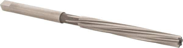 Hertel - 13/64" Diam, Straight Shank, 1.88" Flute, Hand Reamer - Spiral Flute, 3-3/4" OAL, Left Hand Spiral, Right Hand Cut, 6 Flutes, High Speed Steel - Apex Tool & Supply
