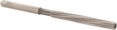 Hertel - 13/64" Diam, Straight Shank, 1.88" Flute, Hand Reamer - Spiral Flute, 3-3/4" OAL, Left Hand Spiral, Right Hand Cut, 6 Flutes, High Speed Steel - Apex Tool & Supply
