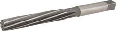 Hertel - 9/16" Diam, Straight Shank, 3-1/4" Flute, Hand Reamer - Apex Tool & Supply