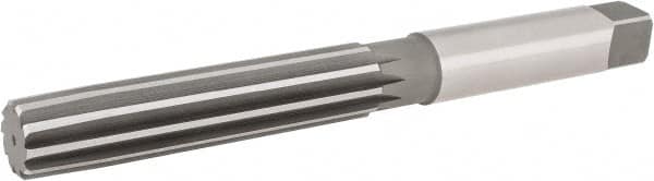 Hertel - 1-1/2" Diam, Straight Shank, 6-1/2" Flute, Hand Reamer - Apex Tool & Supply