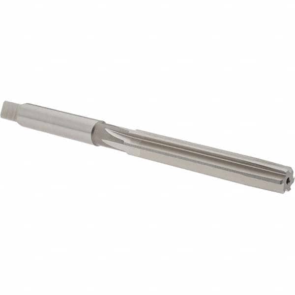Hertel - 3/8" Diam, Straight Shank, 2-1/2" Flute, Hand Reamer - Apex Tool & Supply