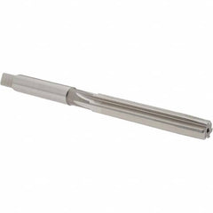 Hertel - 3/8" Diam, Straight Shank, 2-1/2" Flute, Hand Reamer - Apex Tool & Supply