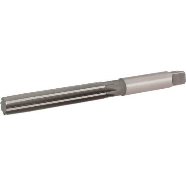 Hertel - 7/8" Diam, Straight Shank, 4.88" Flute, Hand Reamer - Straight Flute, 9-3/4" OAL, Right Hand Cut, 8 Flutes, High Speed Steel - Apex Tool & Supply