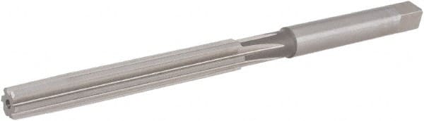 Hertel - 15/32" Diam, Straight Shank, 2.88" Flute, Hand Reamer - Apex Tool & Supply