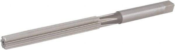 Hertel - 11/32" Diam, Straight Shank, 2.38" Flute, Hand Reamer - Straight Flute, 4-3/4" OAL, Right Hand Cut, 6 Flutes, High Speed Steel - Apex Tool & Supply