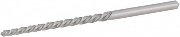 Hertel - #7/0 Pin, 0.0666" Diam, 0.0497" Small End, 5/64" Diam Straight Shank, 13/16" Flute, Taper Pin Reamer - Apex Tool & Supply