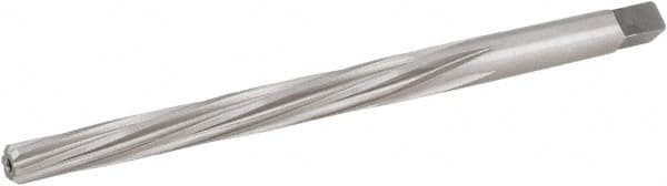 Hertel - #5 Pin, 0.2994" Diam, 0.2409" Small End, 5/16" Diam Straight Shank, 2-13/16" Flute, Taper Pin Reamer - Apex Tool & Supply