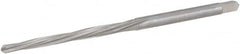 Hertel - #4/0 Pin, 0.1142" Diam, 0.0869" Small End, 1/8" Diam Straight Shank, 1-5/16" Flute, Taper Pin Reamer - Apex Tool & Supply