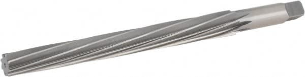 Hertel - #11 Pin, 0.878" Diam, 0.706" Small End, 3/4" Diam Straight Shank, 8-1/4" Flute, Taper Pin Reamer - Apex Tool & Supply