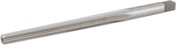 Hertel - #4 Pin, 0.2604" Diam, 0.2071" Small End, 17/64" Diam Straight Shank, 2-9/16" Flute, Taper Pin Reamer - Apex Tool & Supply