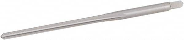 Hertel - #3/0 Pin, 0.1302" Diam, 0.1029" Small End, 9/64" Diam Straight Shank, 1-5/16" Flute, Taper Pin Reamer - Apex Tool & Supply